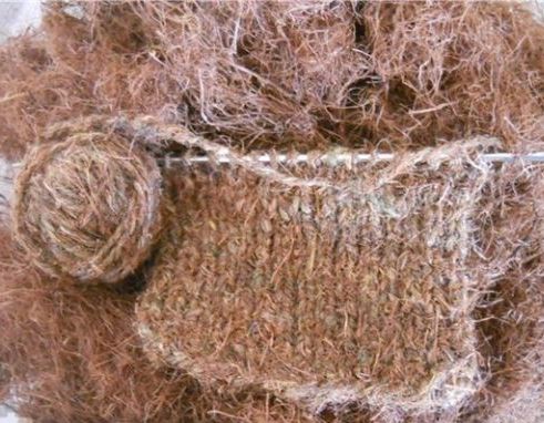 Готовая продукция из сосновой пряжи